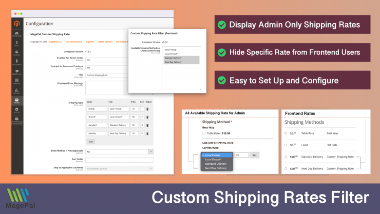 Custom shipping rate for magento