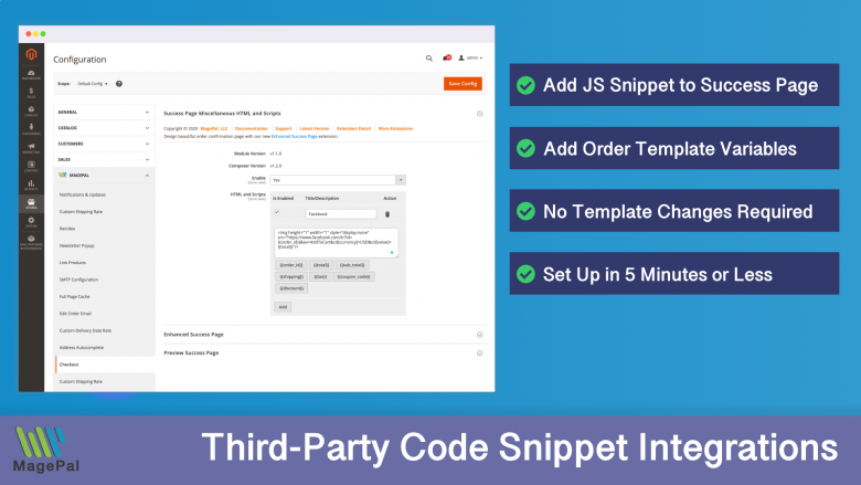 Order Confirmation Page Miscellaneous Scripts for Magento 2