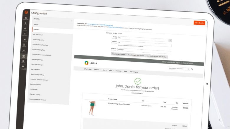 Preview Order Confirmation Page for Magento 2